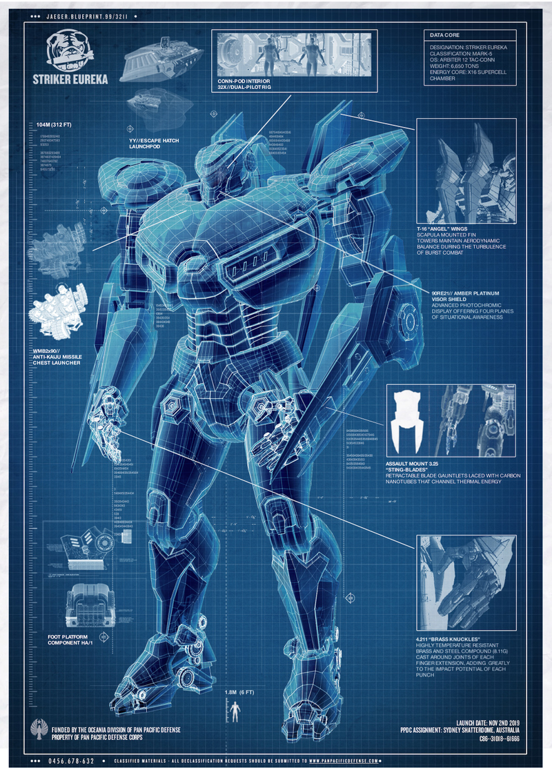 Illustration for article titled These Blueprints Expose The Innards Of Your Favorite Fictional Robots